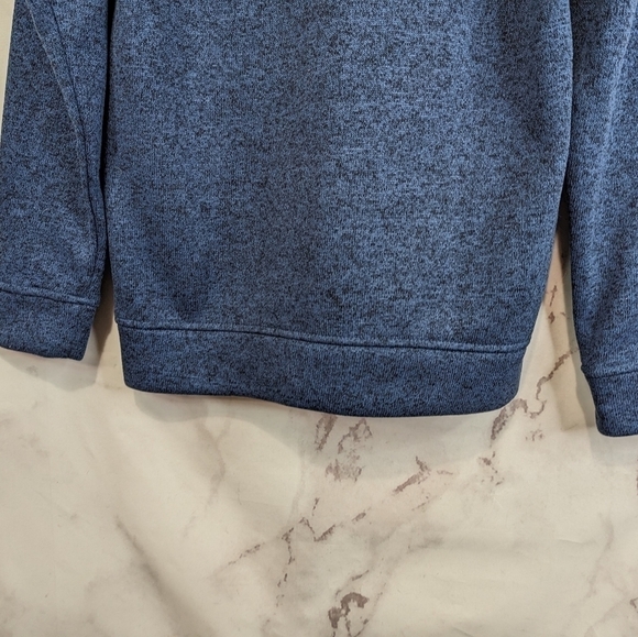 Eddie Bauer Fleece Pullover Men Size Small Snap Button Radiator Blue Recycled - Picture 8 of 15